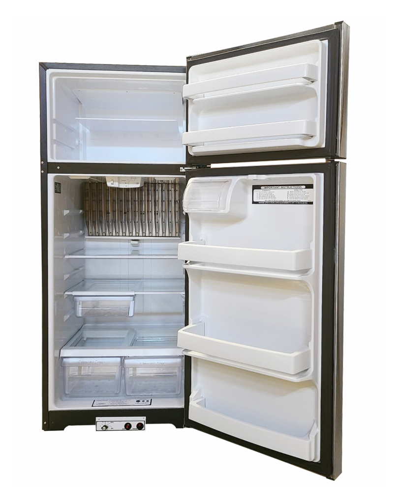 EZ Freeze 19 Cubic Foot Stainless Steel Gas Refrigerator
